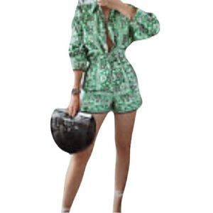 Zara Green Floral 2 piece set